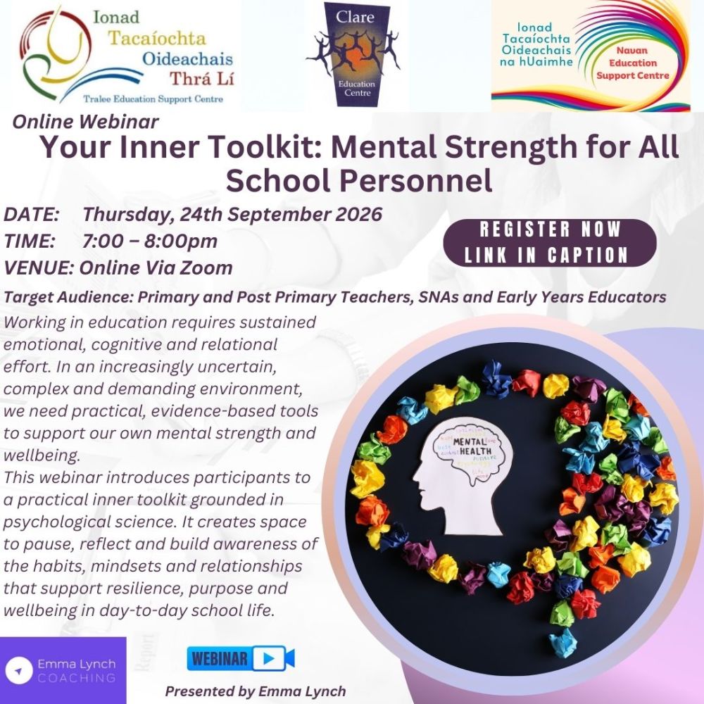 AUT26-12 Your Inner Toolkit: Mental Strength for All School Personnel